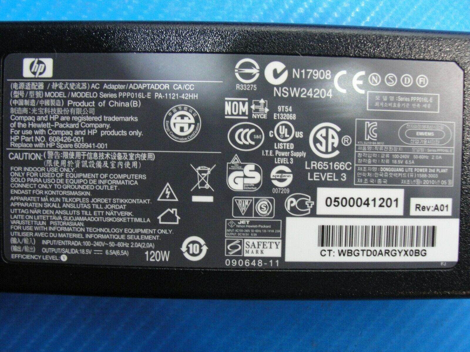 OEM Genuine HP 120W 18.5V 6.5A AC Adapter PA-1121-42HH-PPP016L-E - Tested Computer Laptop Parts