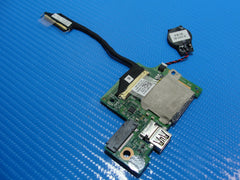Dell Inspiron 7373 13.3" Genuine Power Button USB SD Reader Board wCables 3MFMX Dell