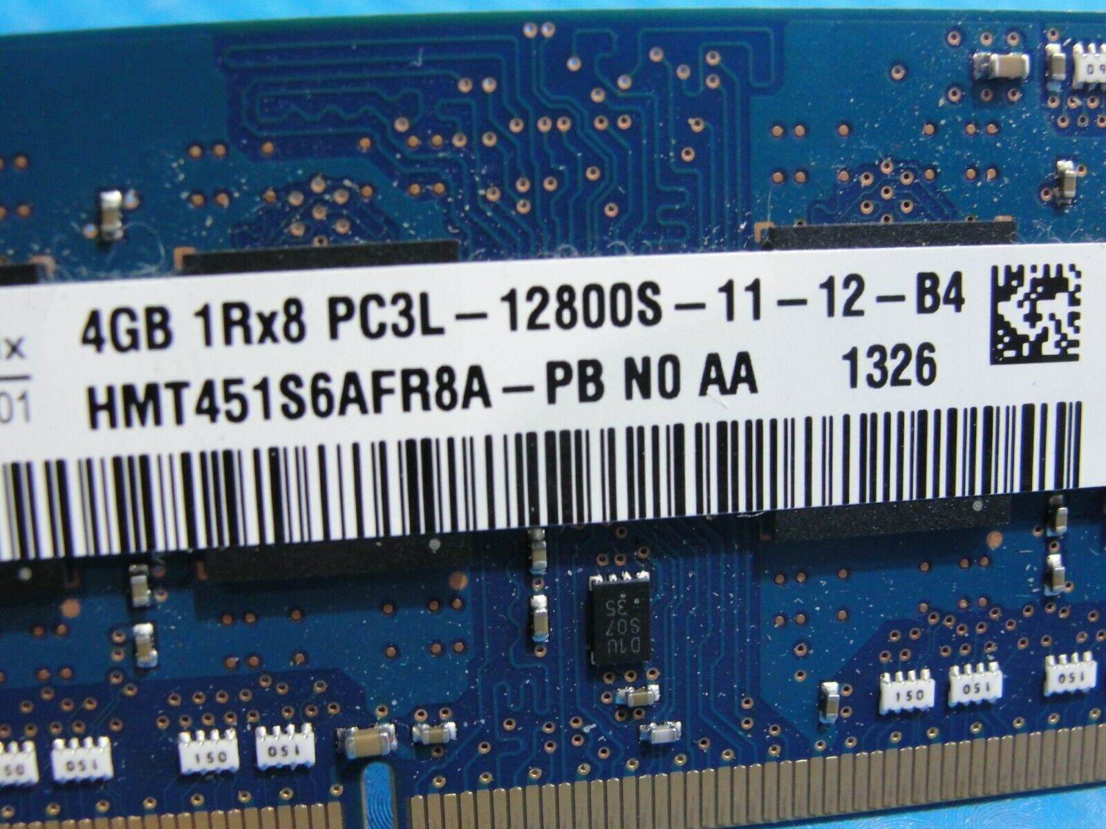 HP Envy m6-k015dx Laptop SK Hynix 4GB Memory PC3L-12800S-11-12-B4 HMT451S6AFR8A - Tested Computer Laptop Parts