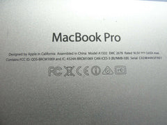MacBook Pro 13" A1502 Late 2013 ME866LL/A Genuine Bottom Case Silver 923-0561 