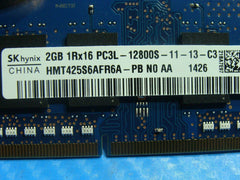 Dell 15-7537 Laptop SK hynix 2GB Memory PC3L-12800S-11-13-C3 HMT425S6AFR6A-PB - Tested Computer Laptop Parts