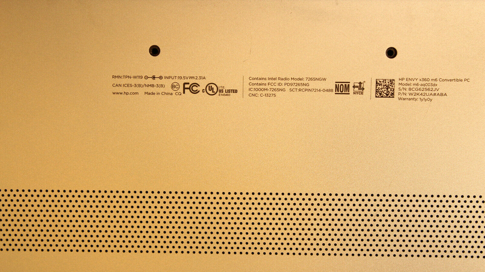 HP ENVY x360 m6-aq003dx 15.6