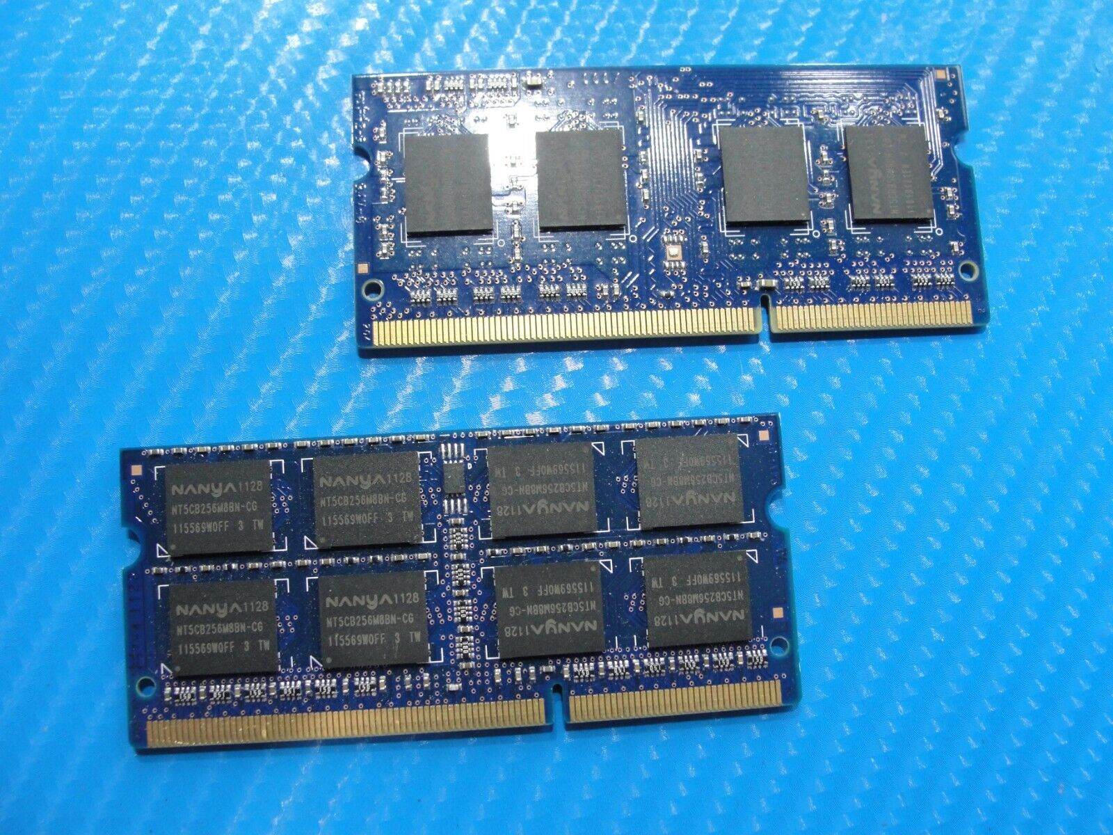 Dell L511Z Nanya 6Gb (4Gb & 2Gb) PC3-10600S Memory RAM SO-DIMM NT4GC64B8HB0NS-CG - Tested Computer Laptop Parts