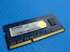MacBook Pro A1278 Elpida 2GB Memory RAM SODIMM PC3-12800S EBJ20UF8BDU0-GN-F - Tested Computer Laptop Parts