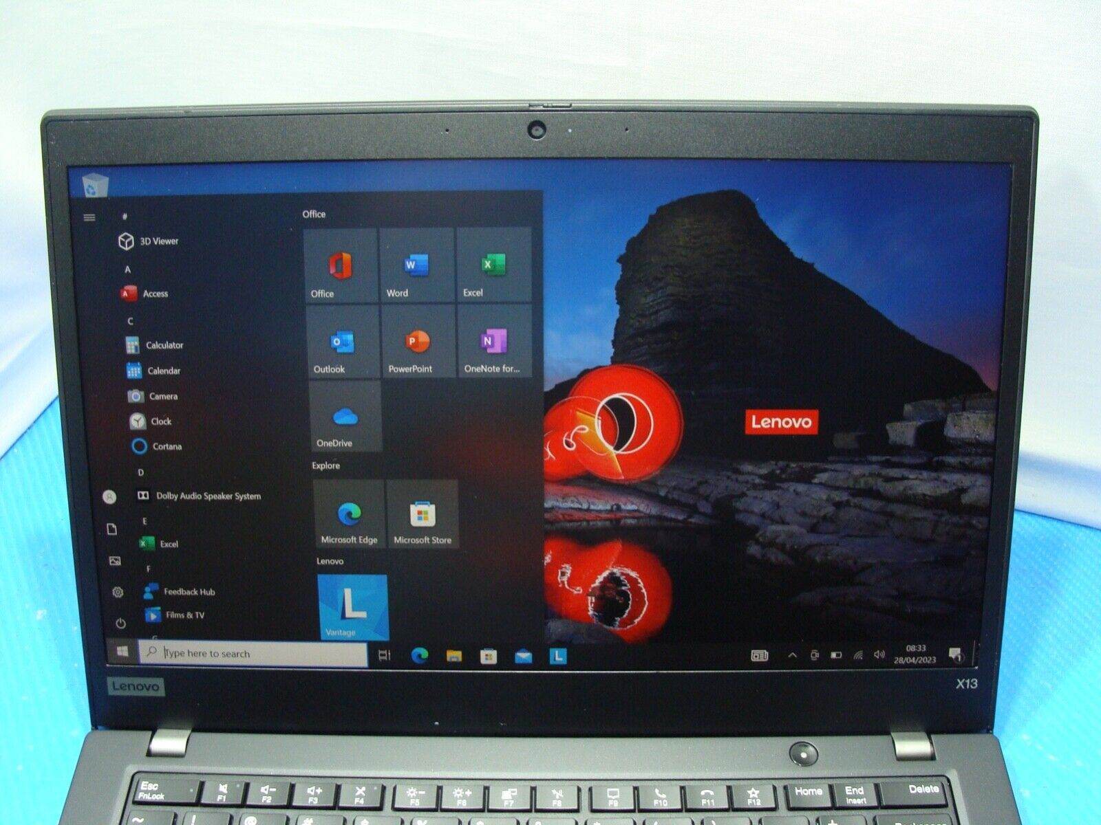 Lenovo ThinkPad X13 Gen 1 FHD TOUCH i7 10th 512GB 8GB Great Battery WRTY - Tested Computer Laptop Parts