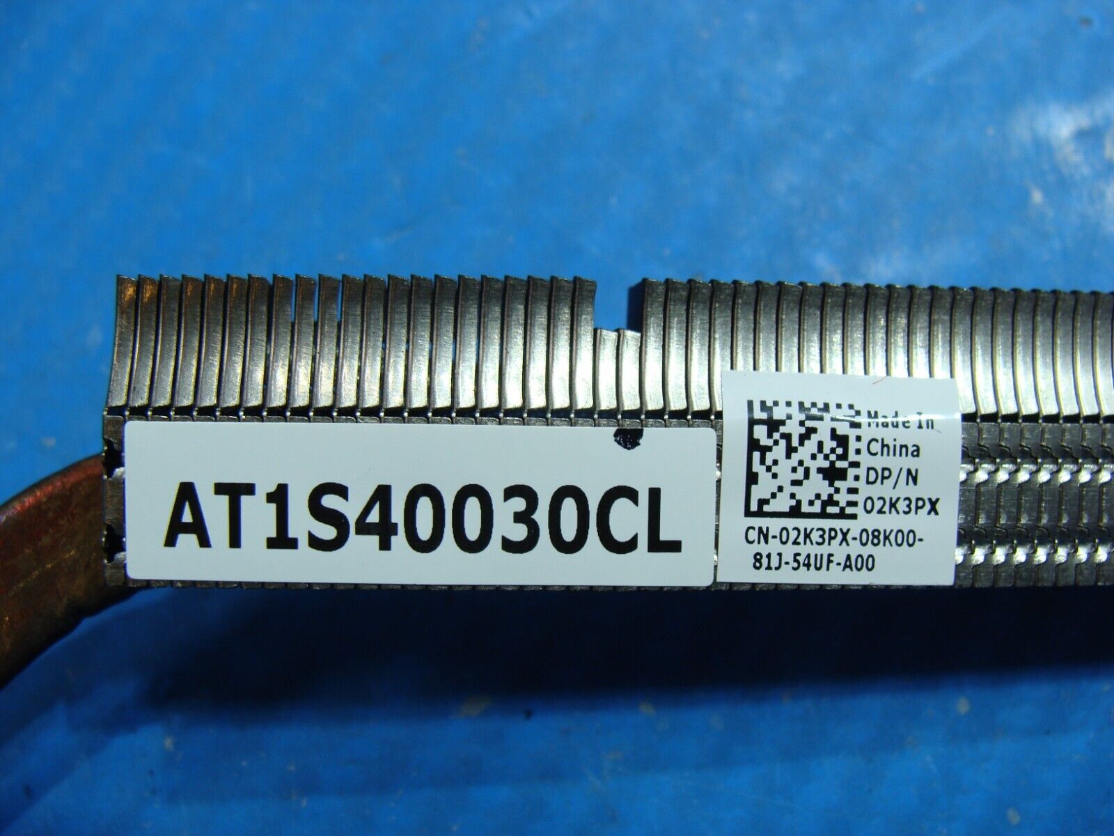 Dell Latitude 5580 15.6 Genuine CPU Cooling Heatsink 2K3PX AT1S40030CL