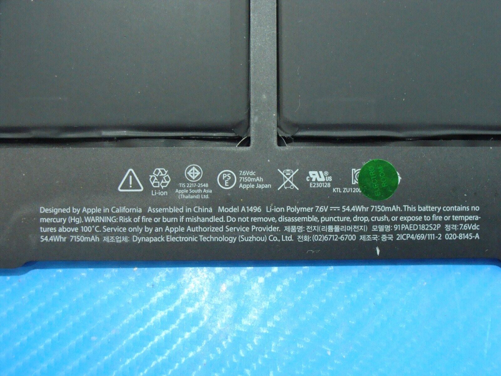 MacBook Air A1466 Mid 2013 MD760LL/A 13