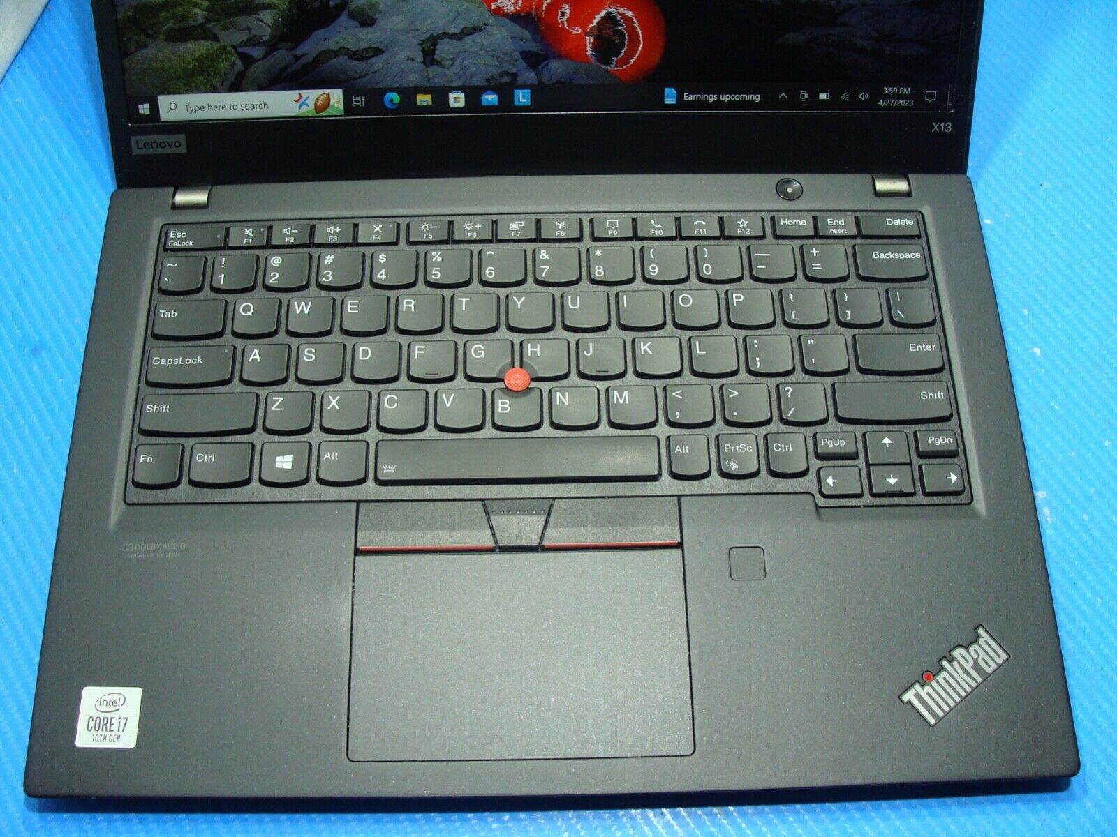 Warranty Touchscreen Lenovo ThinkPad X13 Laptop 512 GB SSD i7 10510U 1.8 Ghz 8GB - Tested Computer Laptop Parts