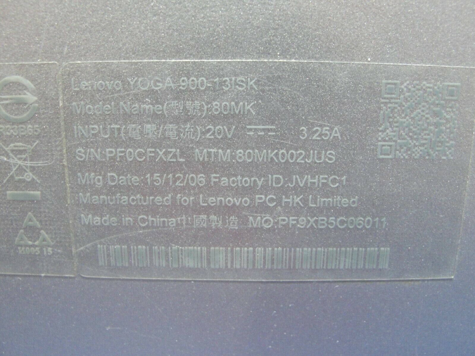 Lenovo Yoga 900-13ISK 80MK 13.3