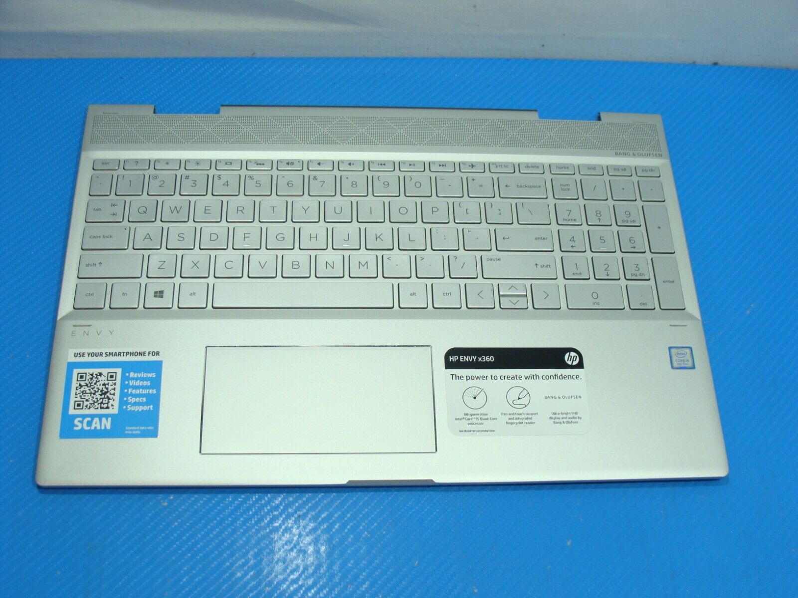 HP Envy x360 15.6” 15m-cn0011dx Palmrest w/Backlit Keyboard TouchPad 609939-001