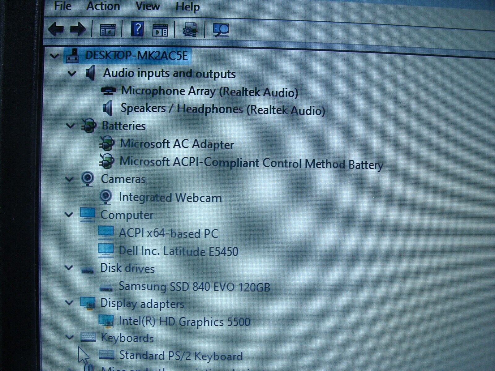 Good Working Dell Latitude E5450 Intel i5-5 Gen 2.30GHz 8GB RAM 128GB SSD
