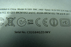 MacBook Air A1369 13" Mid 2011 MC965LL/A MC966LL/A Bottom Case 922-9968 #1 ER* - Laptop Parts - Buy Authentic Computer Parts - Top Seller Ebay