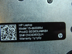 HP 15-db0086cl 15.6" Genuine Laptop Palmrest w/Touchpad Keyboard "A"