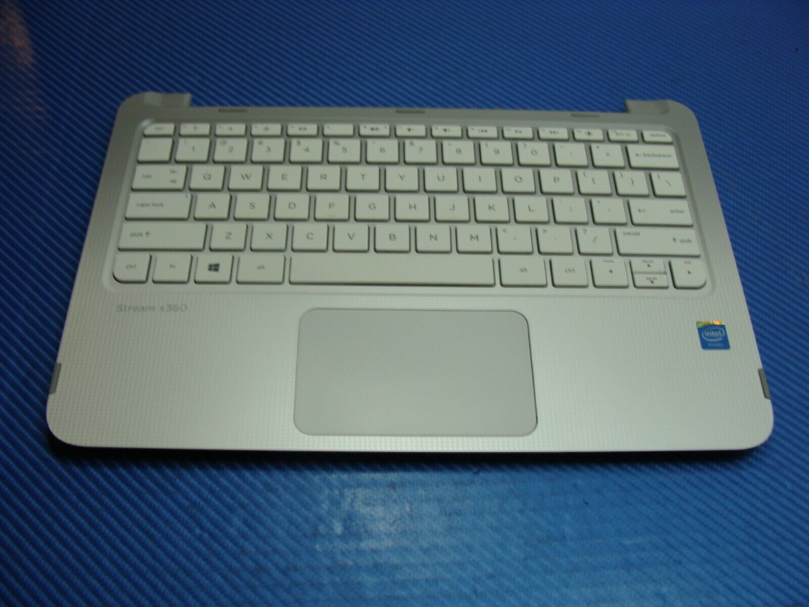 HP Stream x360 11.6 11-p015wm Genuine Palmrest w/TouchPad Keyboard AP1A6000440