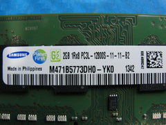 Toshiba A75D So-Dimm Samsung 2GB Memory pc3l-12800s-11-11-B2 m471b5773dh0-yk0 - Tested Computer Laptop Parts