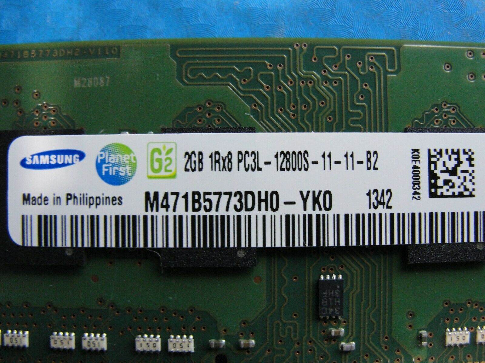 Toshiba A75D So-Dimm Samsung 2GB Memory pc3l-12800s-11-11-B2 m471b5773dh0-yk0 - Tested Computer Laptop Parts
