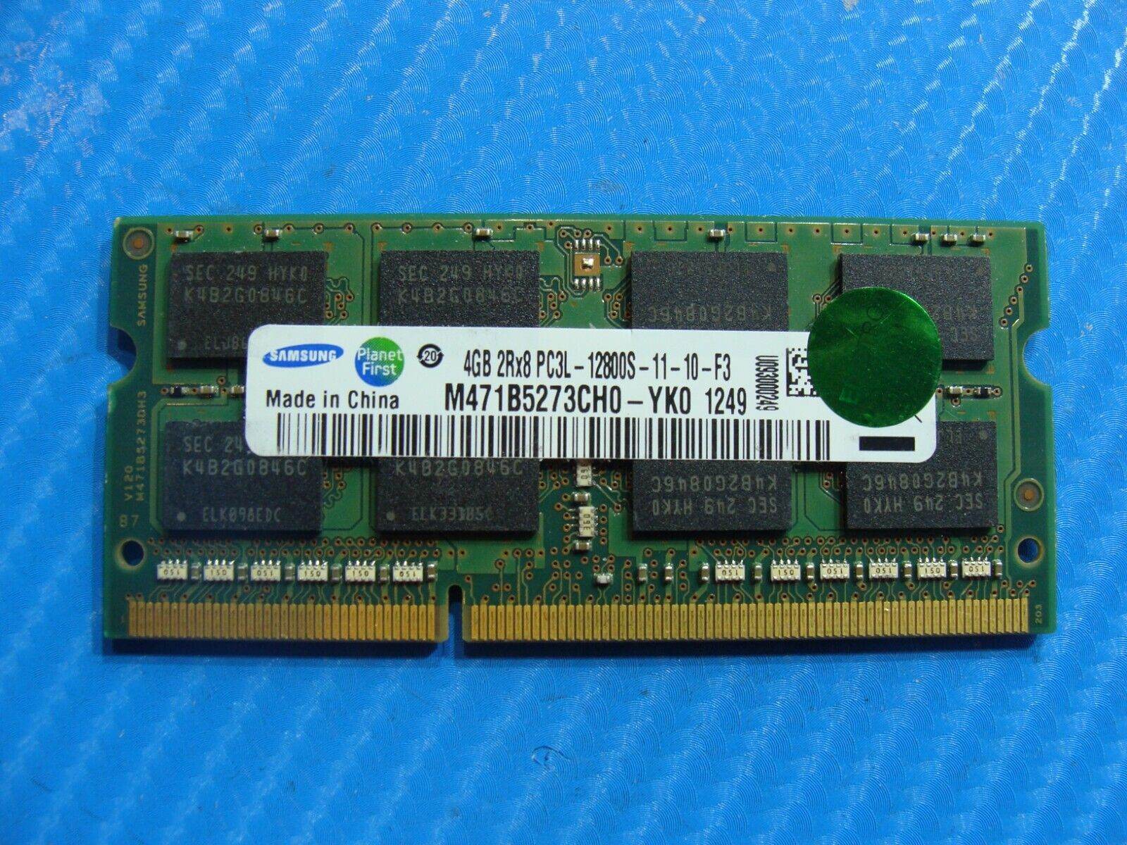 Lenovo Yoga 15 Samsung 4GB PC3L-12800S Memory Ram SODIMM RAM M471B5273CH0-YK0 - Tested Computer Laptop Parts