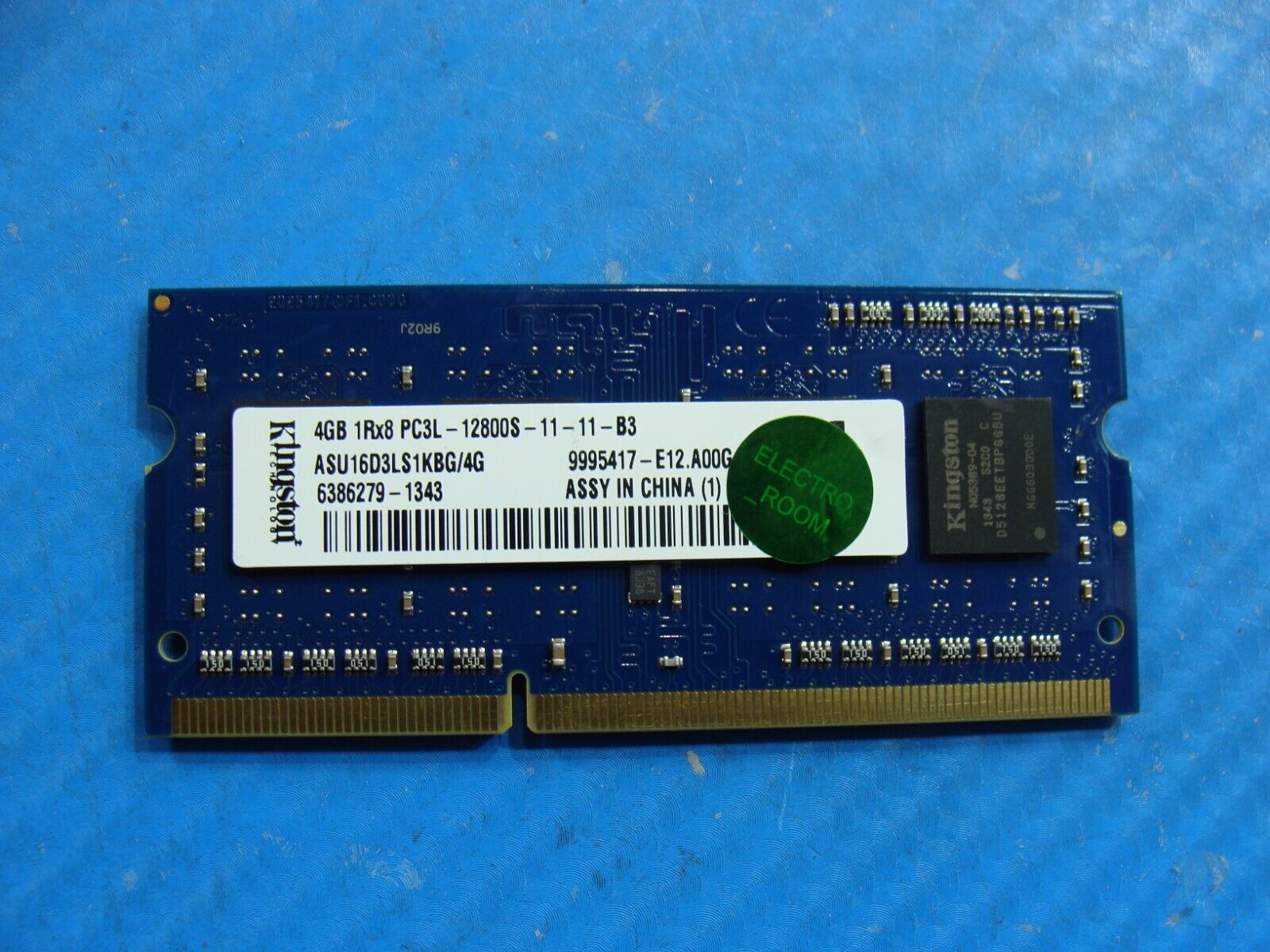 Asus O501LA So-Dimm Kingston 4GB Memory RAM PC3L-12800S ASU16D3LS1KBG/4G