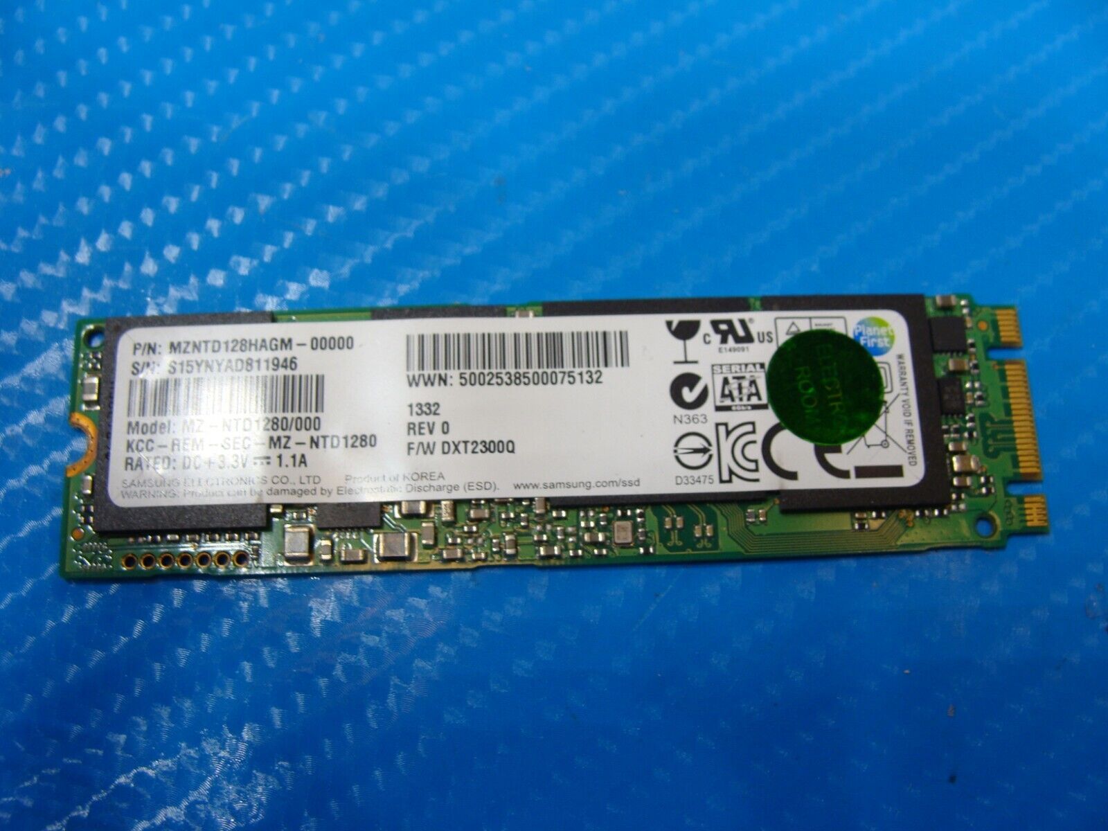 Acer AN515-53-52FA Samsung 128Gb Sata M.2 SSDSolid State Drive MZ-NTD1280/000