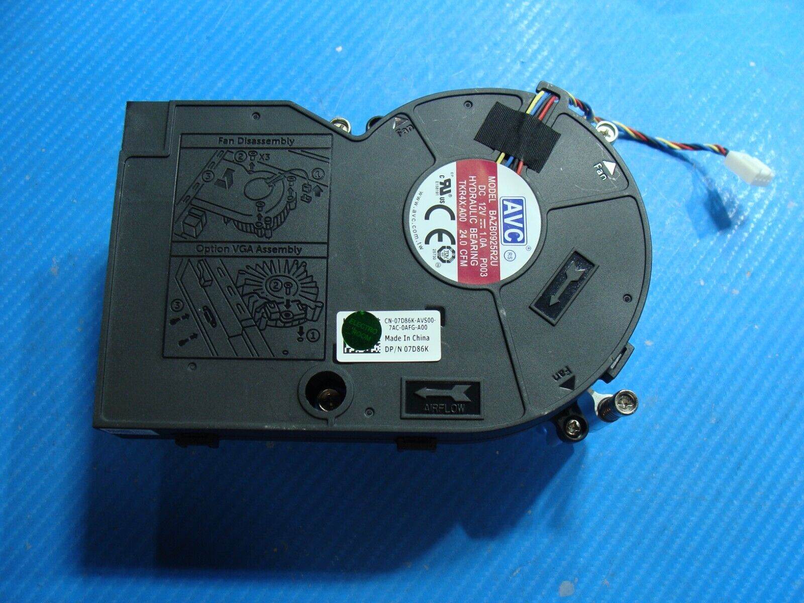 Dell OptiPlex 3050 SFF Genuine Desktop CPU Cooling Fan w/Heatsink 7D86K - Tested Computer Laptop Parts
