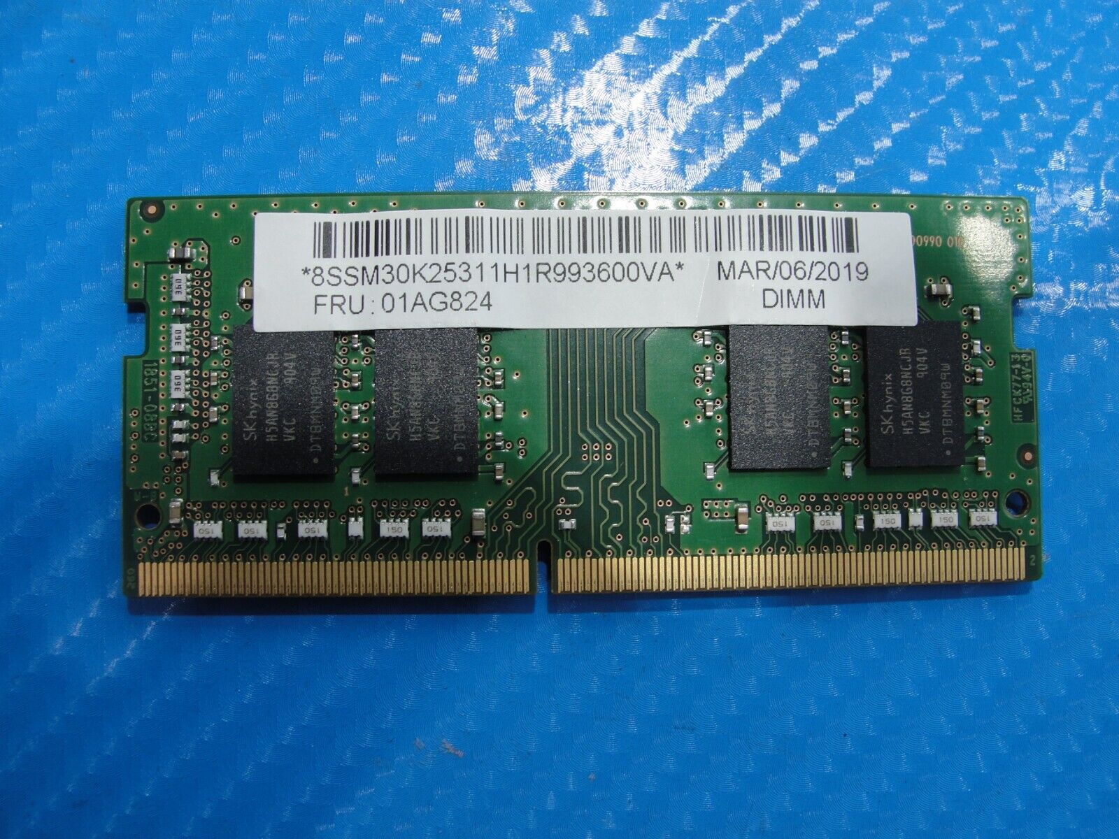 Lenovo T580 So-Dimm SK Hynix 8Gb 1Rx8 Memory PC4-2666SA1-11 HMA81GS6JJR8N-VK