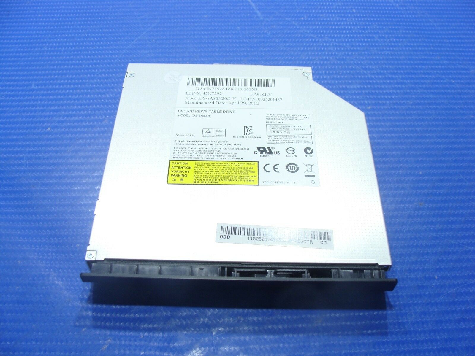 Lenovo IdeaPad Y480 2093 14" Genuine Laptop DVD/CD-RW Burner Drive DS-8A8SH Lenovo