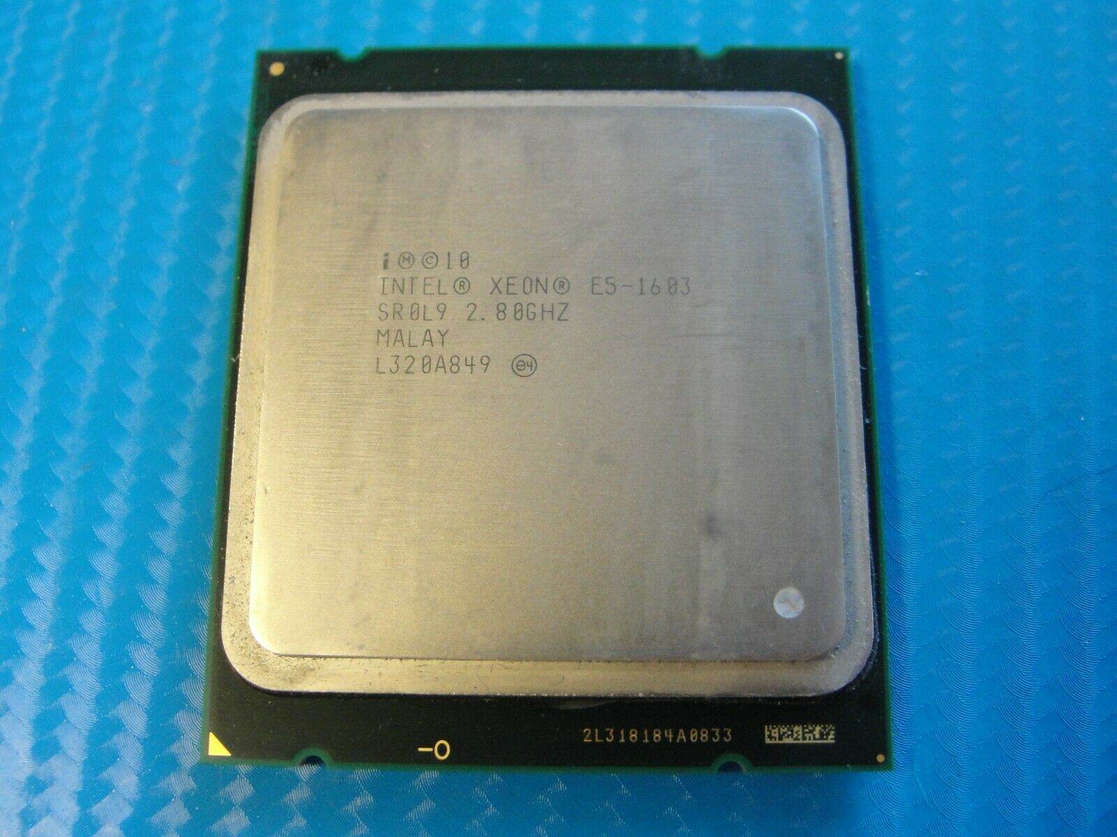 Intel Xeon E5-1603 SR0L9 2.80GHz Quad Core FCLGA2011 CPU Processor - Tested Computer Laptop Parts
