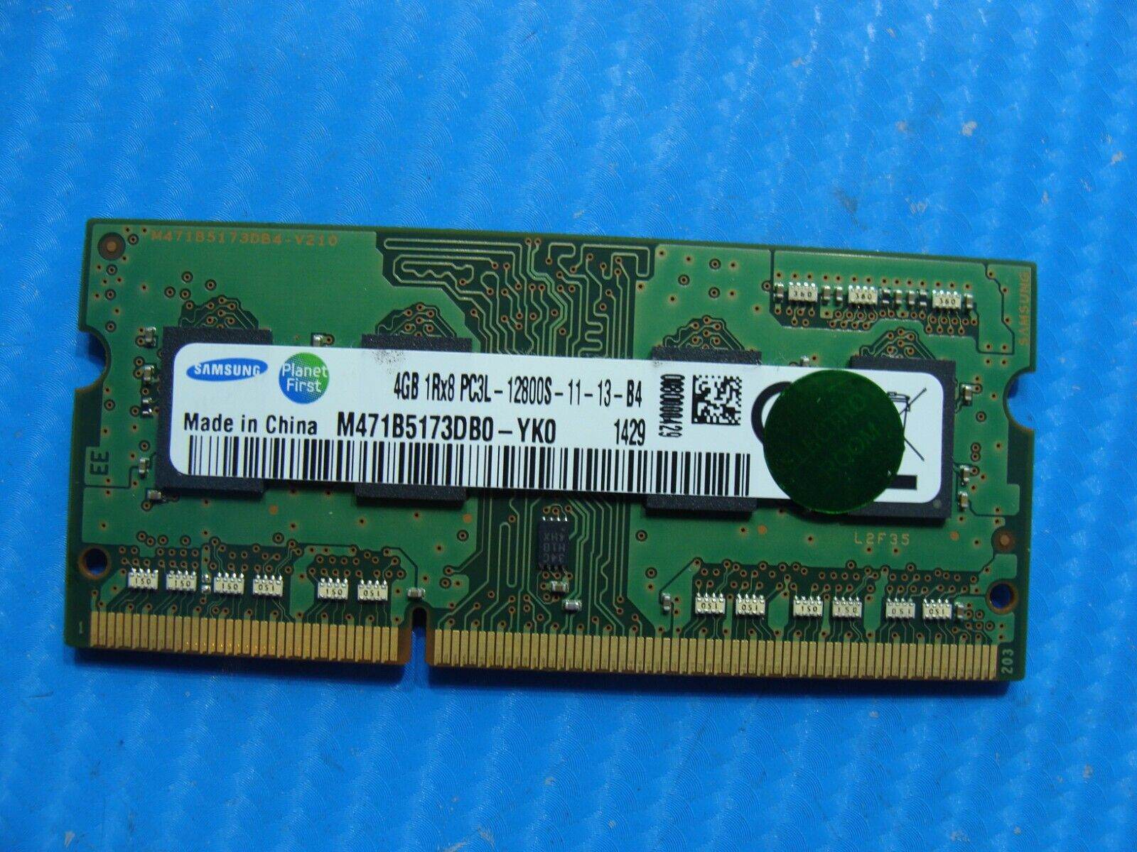 Toshiba P55W-B Samsung 4GB PC3L-12800S Memory RAM SO-DIMM M471B5173DB0-YK0 - Tested Computer Laptop Parts