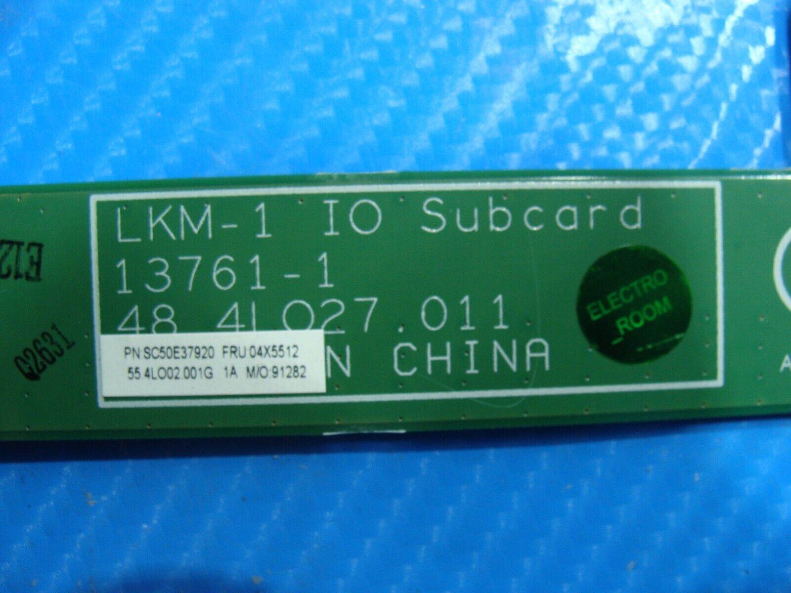 Lenovo ThinkPad T540p 15.6 USB Ethernet DVD Connector Board 48.4LO27.011 04X5512 - Tested Computer Laptop Parts