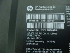 OB 1 Year warranty HP ProDesk 600 G6 MFF i5-10500T 2.3GHz 16GB 256GB SSD W10Pro