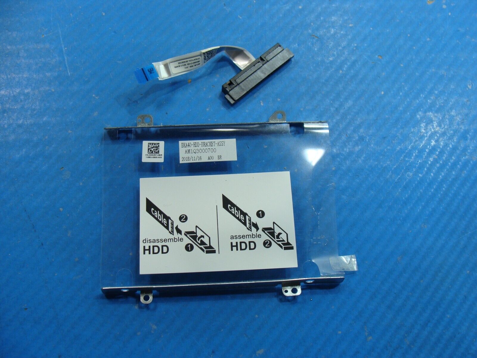 Dell Inspiron 14 7472 14 HDD Hard Drive Caddy w/Connector D6HRF AM1Q3000700