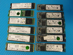 Lot of 12 PCIe NVMe M.2 256GB SSD Solid State Drive SK Hynix Micron Toshiba /#2