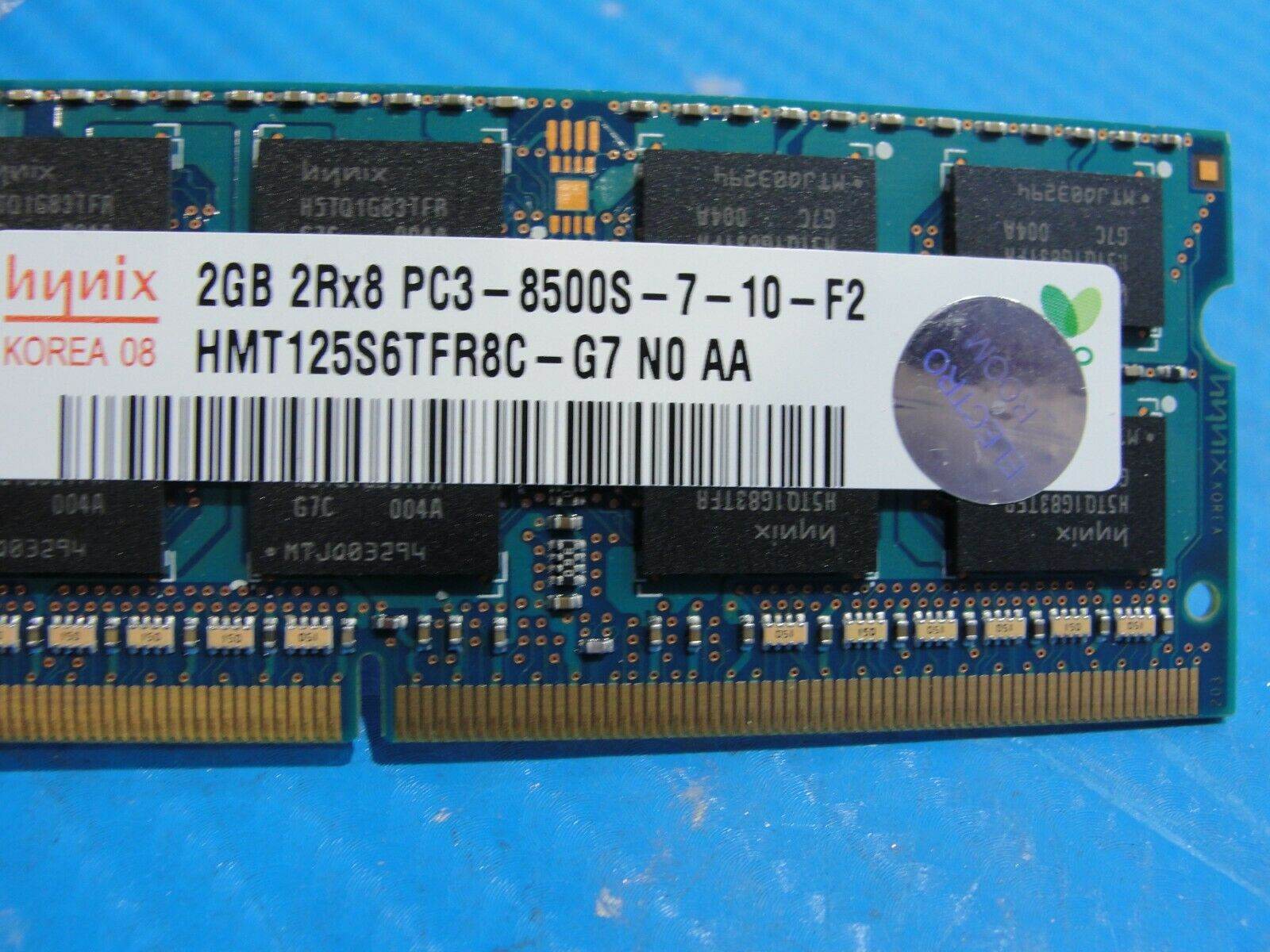 MacBook Pro A1297 Hynix 2GB 2Rx8 PC3-8500S SO-DIMM RAM Memory HMT125S6TFR8C-G7 - Tested Computer Laptop Parts