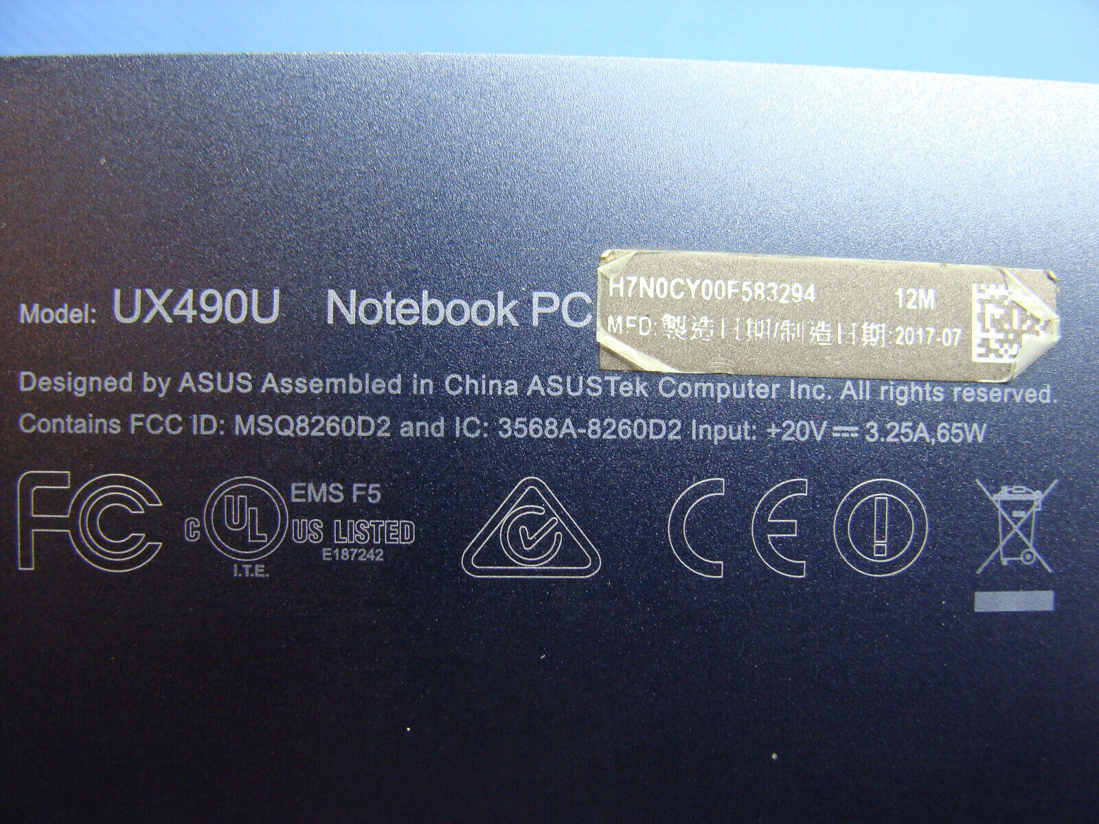 Asus ZenBook UX490U 14