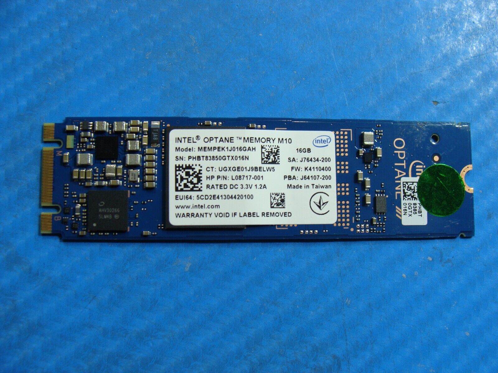 HP 15-da0015cy Intel 16GB NVMe M.2 SSD Solid State Drive MEMPEK1J016GAH - Tested Computer Laptop Parts