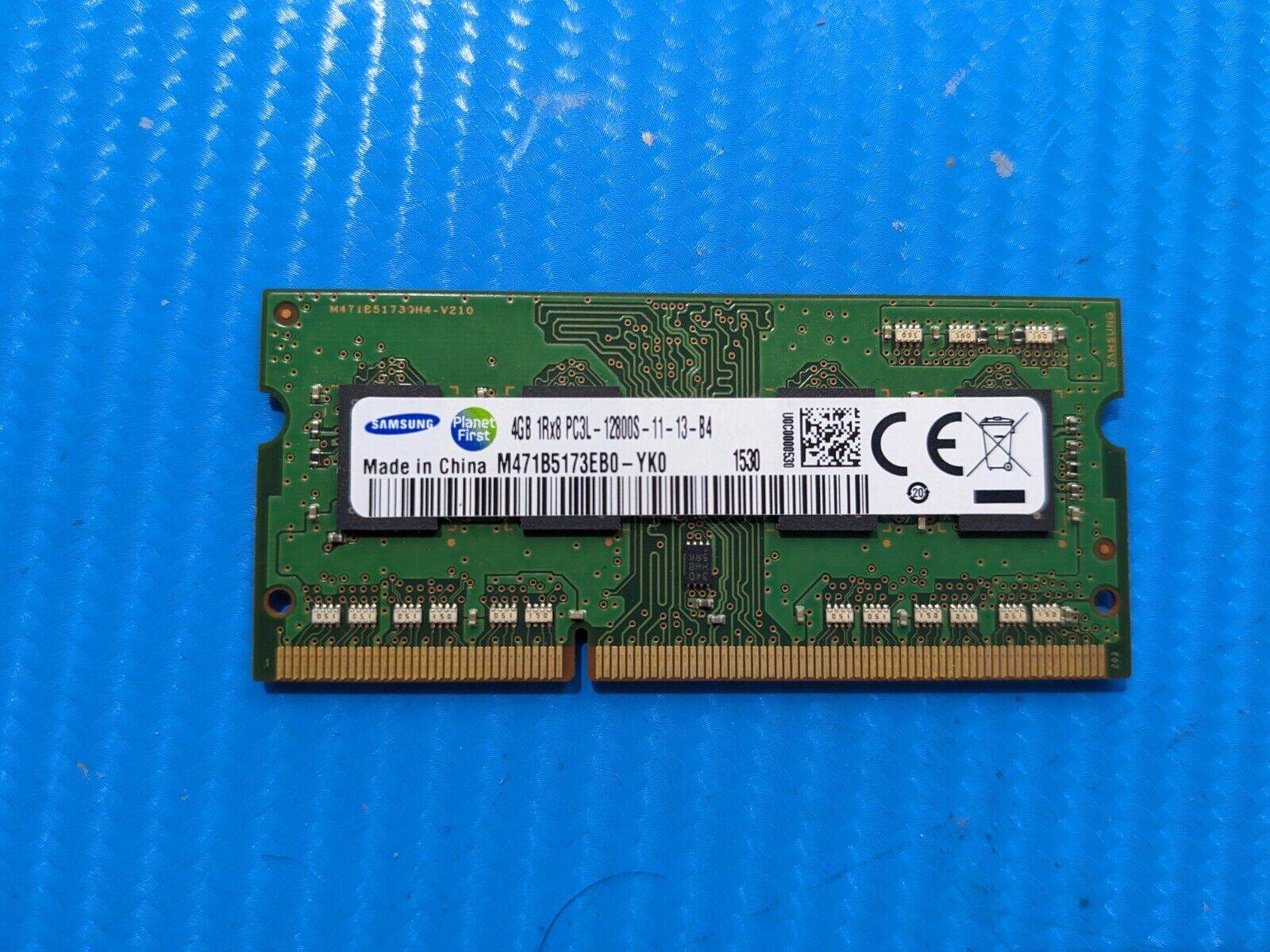 Lenovo 100-15IBD So-Dimm Samsung 4GB Memory Ram PC3L-12800S M471B5173EB0-YK0 - Tested Computer Laptop Parts
