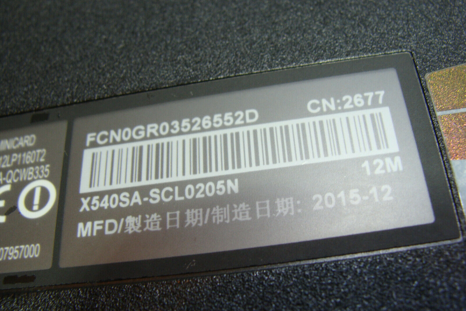 ASUS X540SA-SCL0205N 15.6