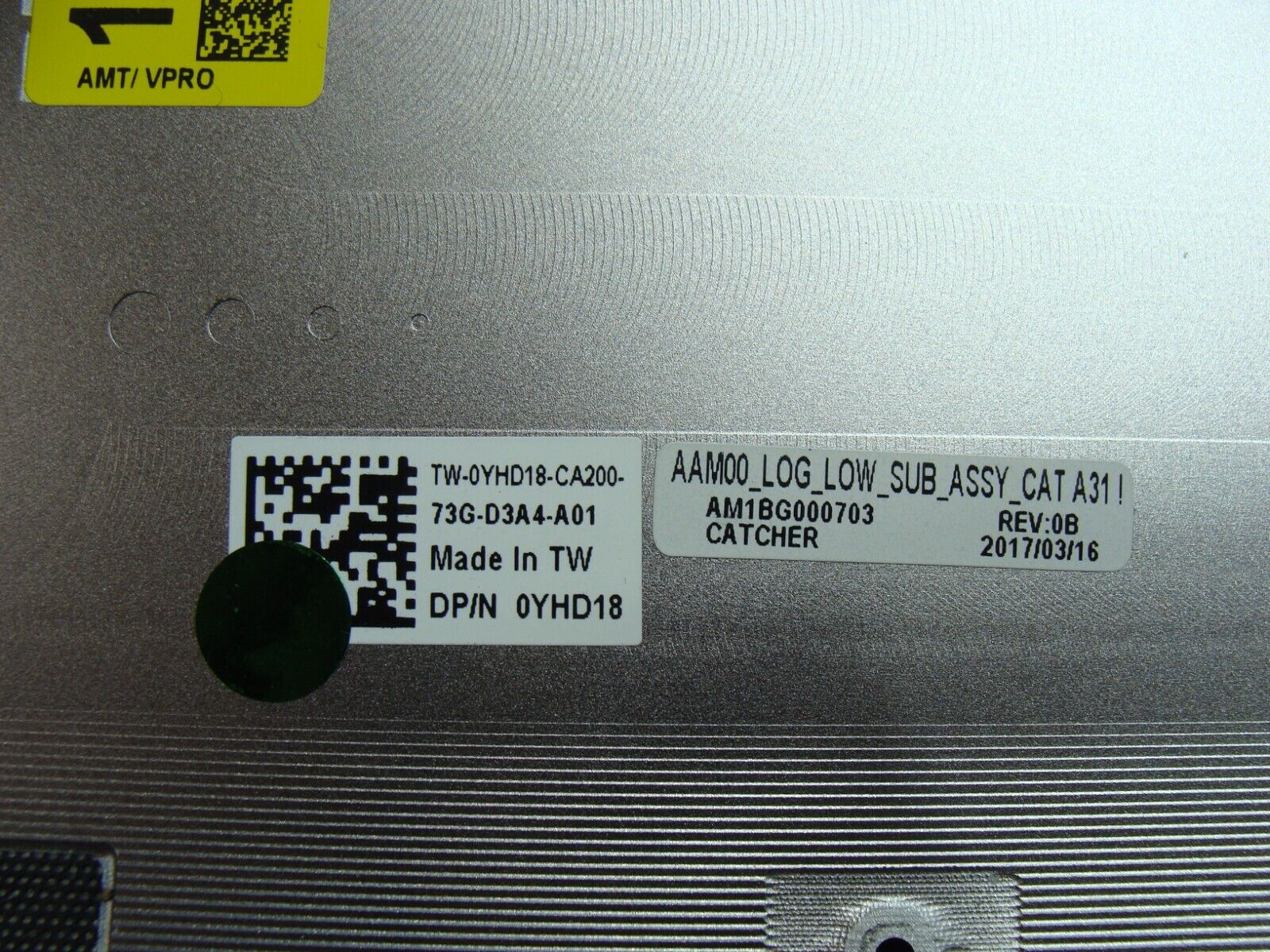 Dell Precision 15.6 5510 Genuine Bottom Case Base Cover AM1BG000703 YHD18