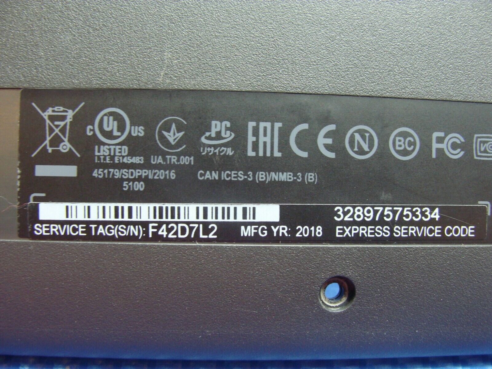 Dell Inspiron 11 3180 11.6 Genuine Laptop Bottom Base Case Cover 3G3YV