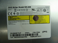 Toshiba Satellite P855-S5102 15.6" Genuine DVD Burner Drive SN-208 K000136070 Toshiba