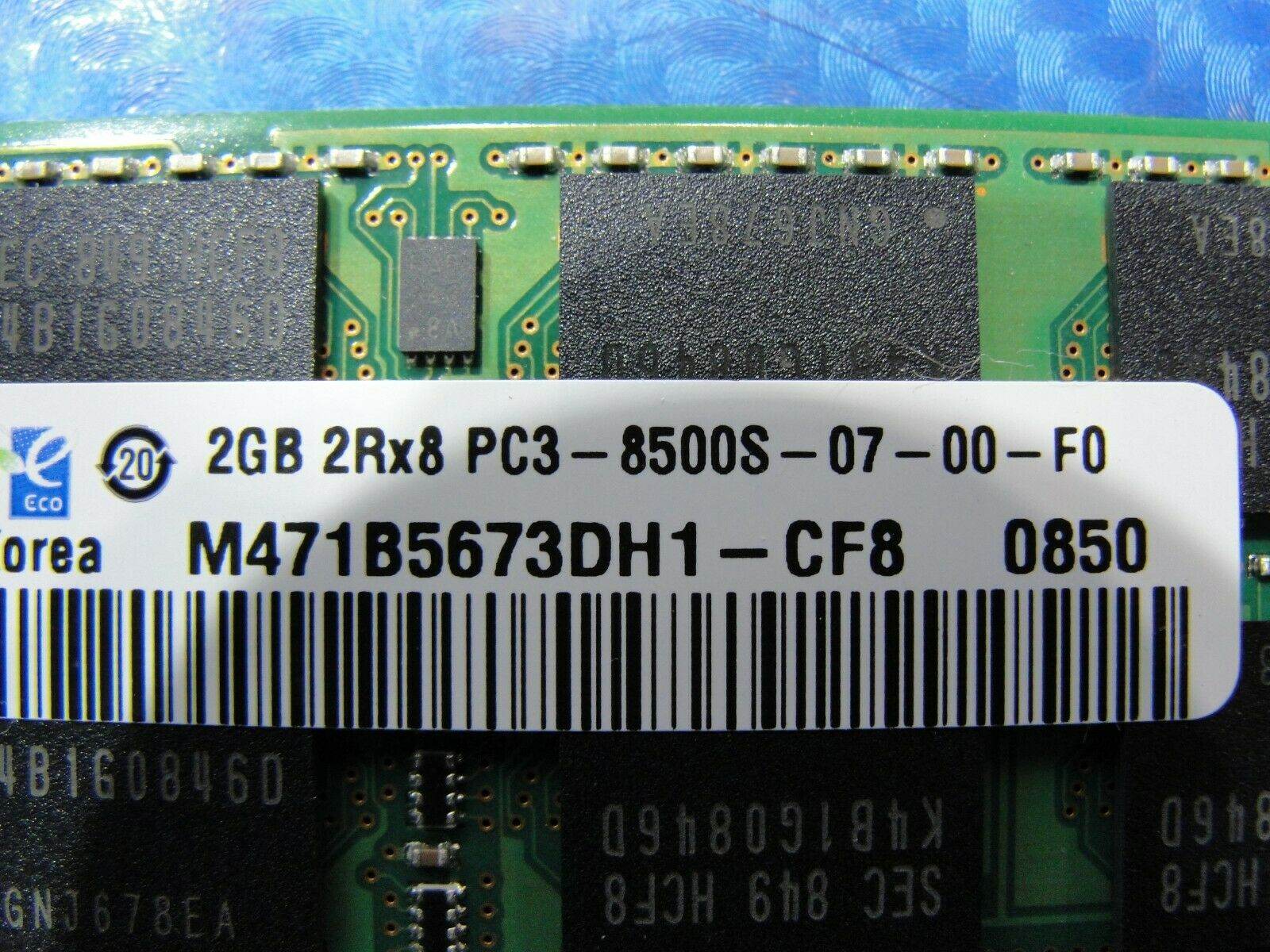 Apple A1286 Samsung 2GB 2Rx8 PC3-8500S SO-DIMM Memory RAM M471B5673DH1-CF8 - Tested Computer Laptop Parts