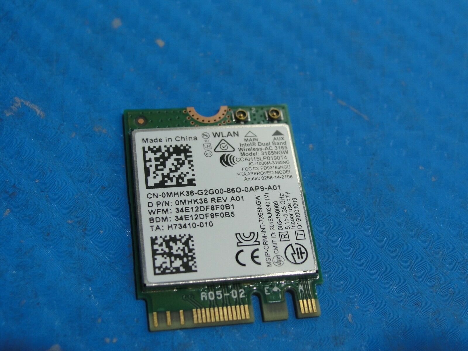 Dell Inspiron 15.6" 15 5570 Genuine Laptop Wireless Wifi Card 3165NGW MHK36 - Laptop Parts - Buy Authentic Computer Parts - Top Seller Ebay
