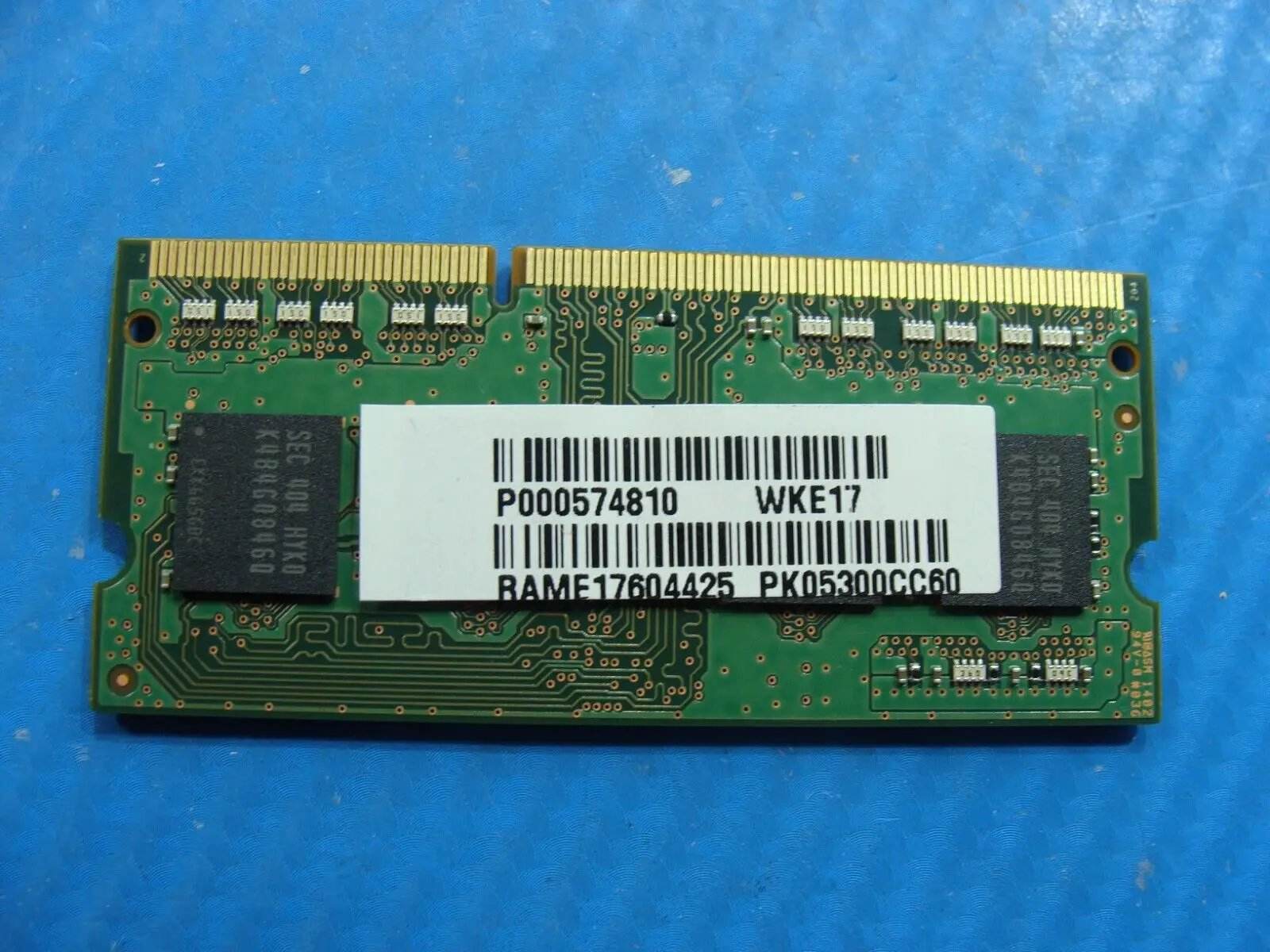 Toshiba E45t-A4100 Samsung Memory RAM 4GB 1Rx8 PC3L-12800S M471B5173QH0-YK0 - Tested Computer Laptop Parts