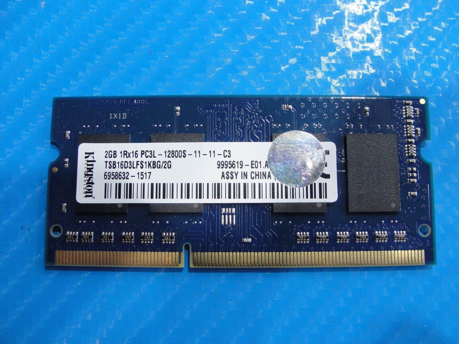 Toshiba C55t-C5300 Laptop Kingston 2Gb Memory pc3l-12800s-11 tsb16d3lfs1kbg/2g - Tested Computer Laptop Parts