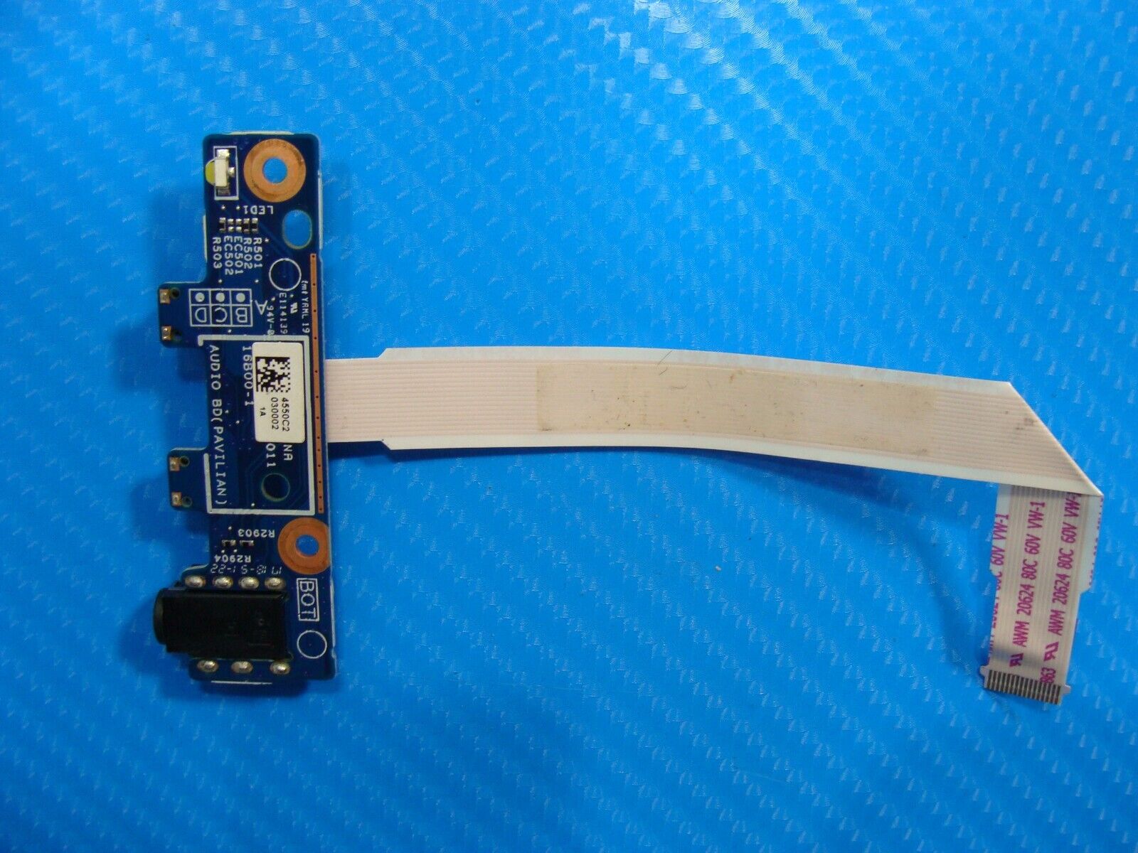 HP Pavilion x360 14-ba012nd 14 Genuine Audio Port Board w/Cable 4550C2030002
