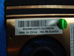 Lenovo ThinkPad T470 14" CPU Cooling Fan w/ Heatsink 01AX926 AT12D002DT0