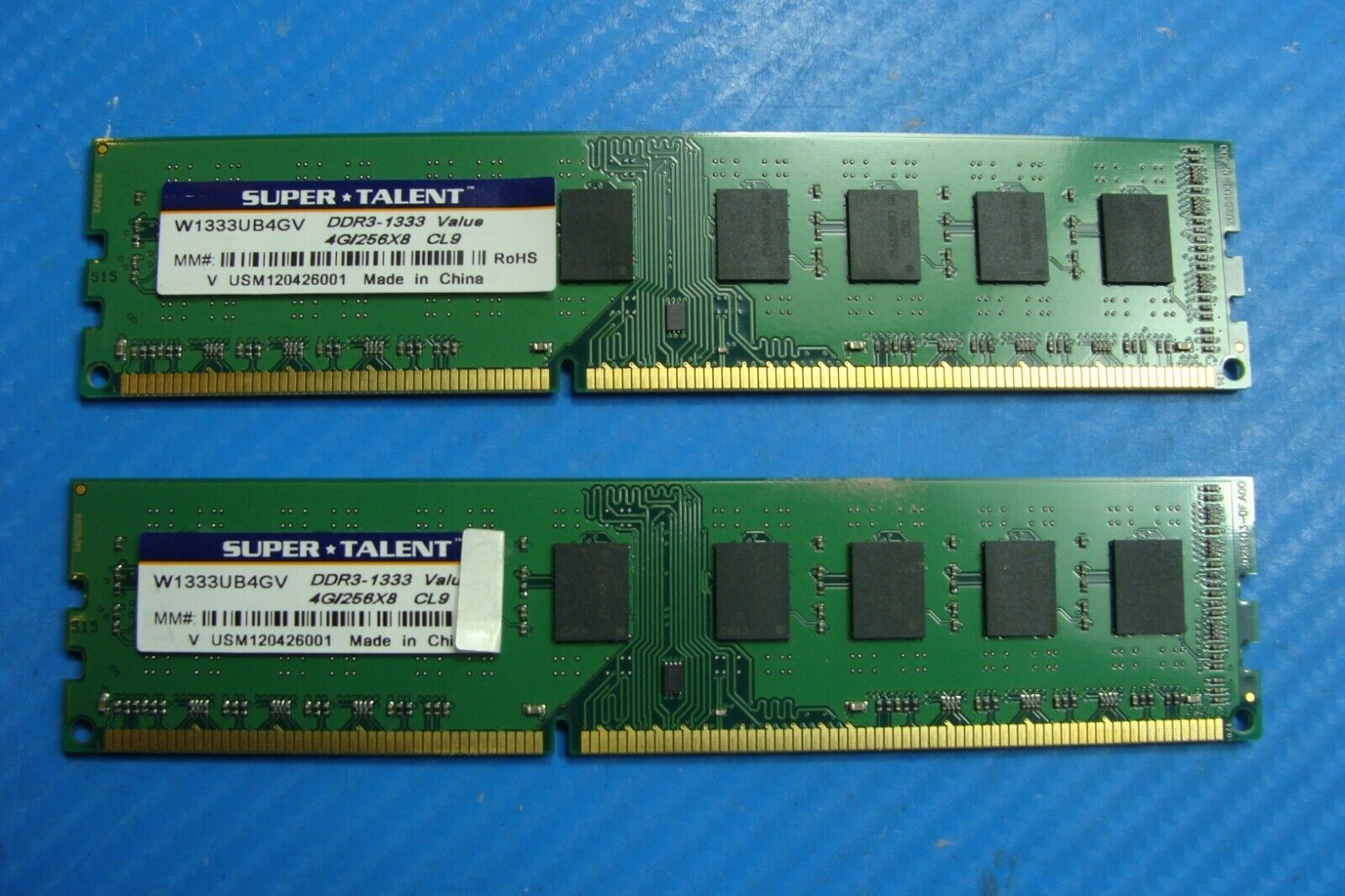 Custom PC Genuine Super Talent 4Gb x2 1333MHz Memory Desktop w1333ub4gv - Laptop Parts - Buy Authentic Computer Parts - Top Seller Ebay