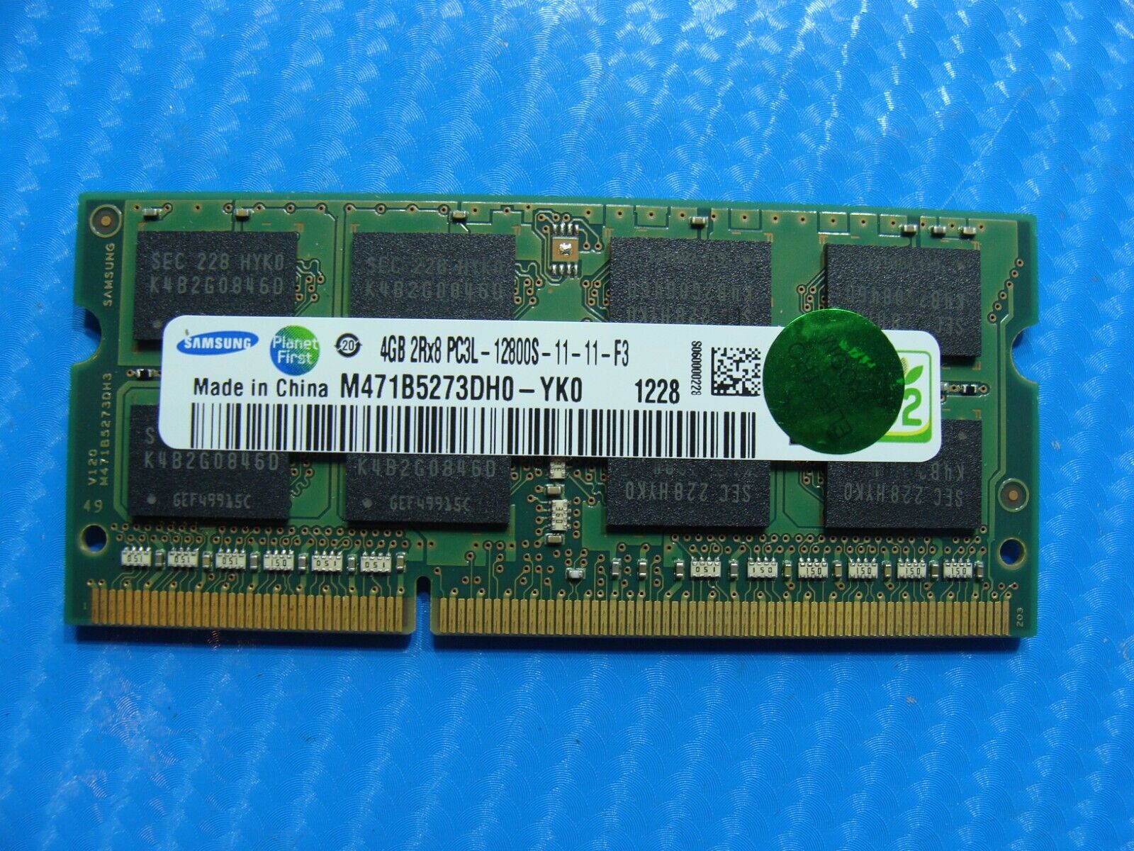 Sony SVE151190X Samsung 4GB PC3L-12800S SO-DIMM Memory RAM M471B5273DH0-YK0