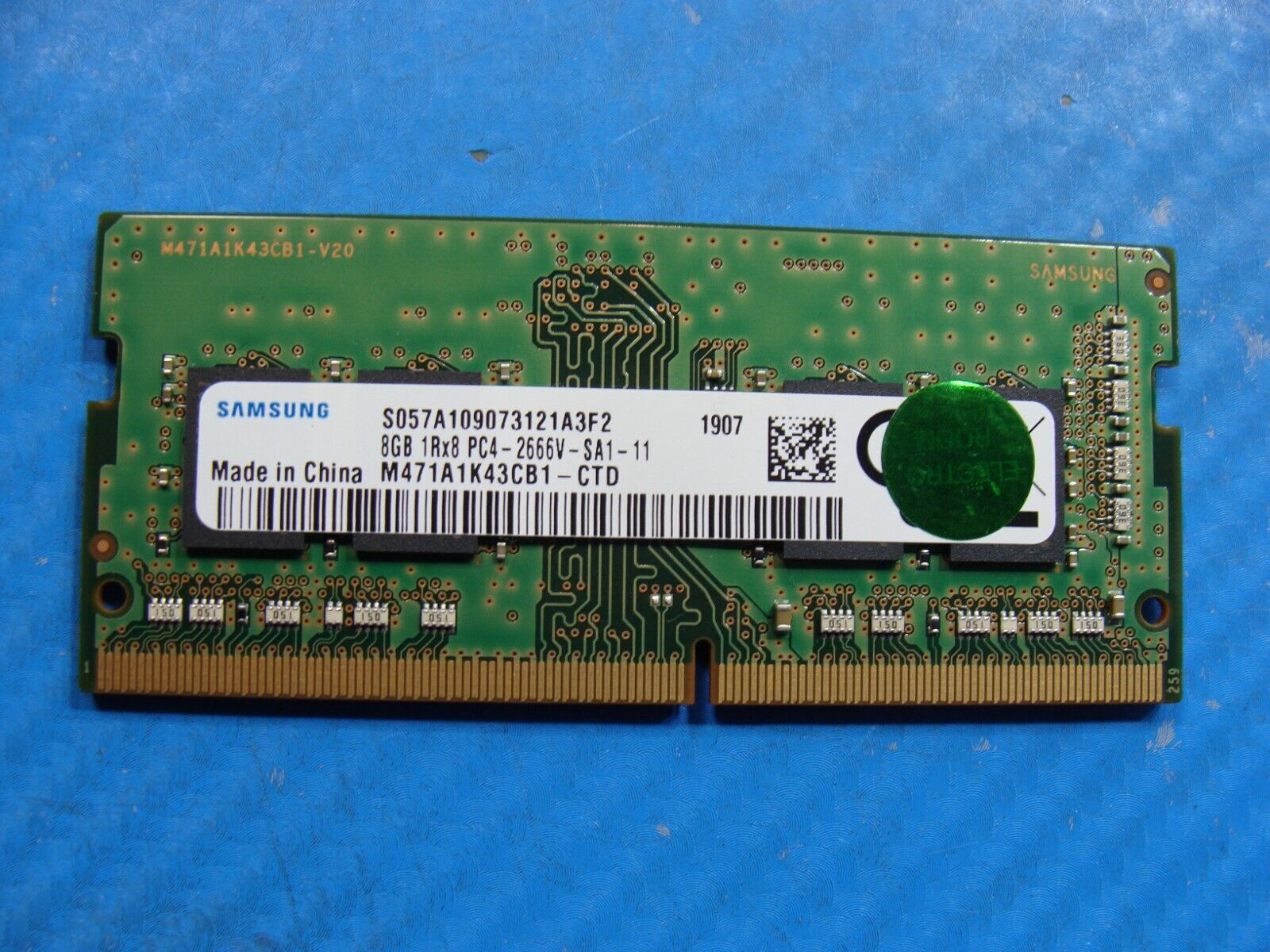 MSI GL63 9SEK Samsung 8GB 1Rx8 PC4-2666V Memory RAM SO-DIMM M471A1K43CB1-CTD