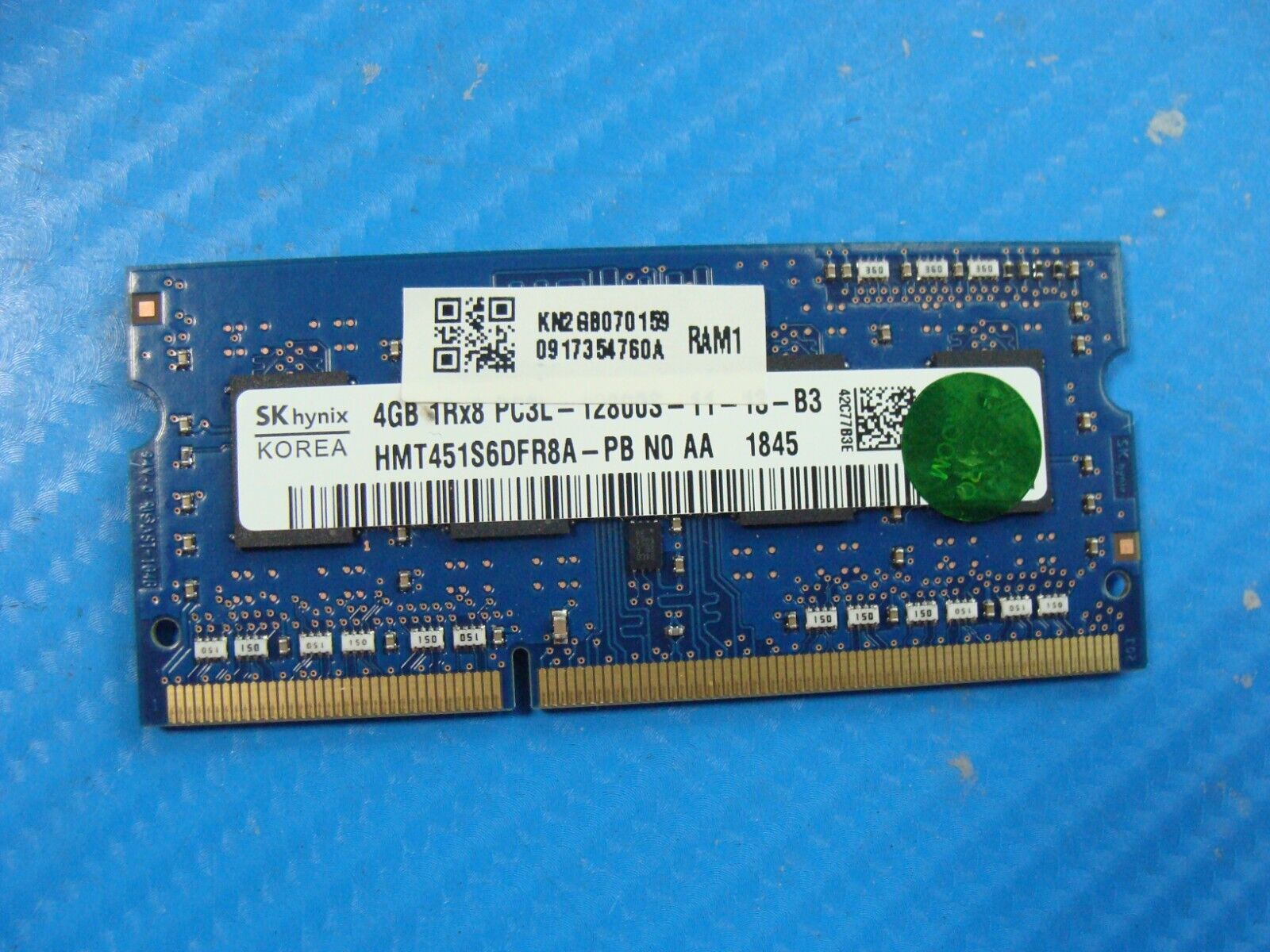 Acer E5-576-392H SK Hynix 4GB PC3L-12800S Memory RAM SO-DIMM HMT451S6AFR8A-PB